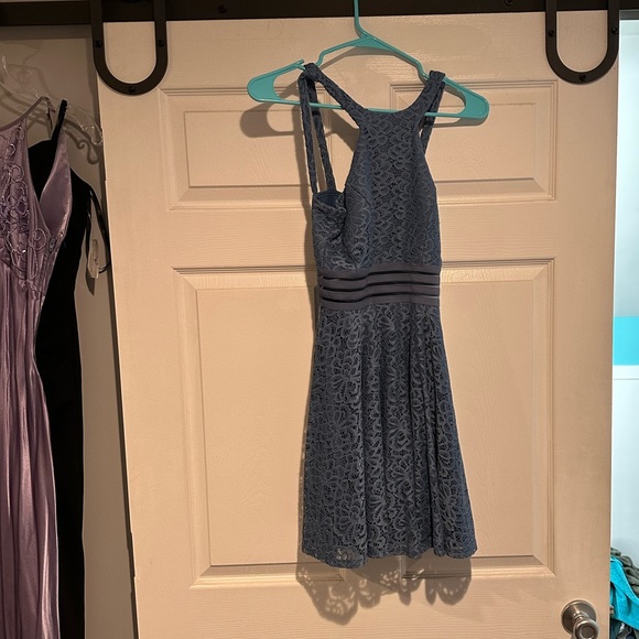 Blue Short Dress - Picture 3 of 4